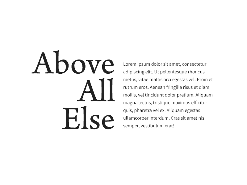 typography-minimalism in wordpress