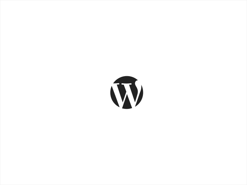 wordpress logo-minimalism in wordpress