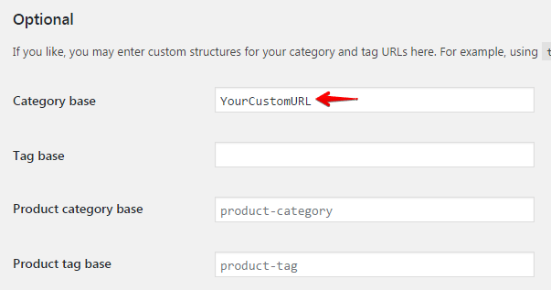 Configuring Categories and Subcategories - category base