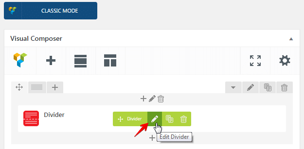 Divider Shortcode - edit divider