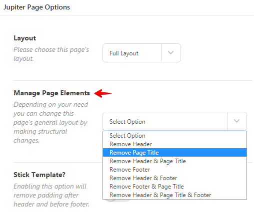 Configuring page title - remove page title