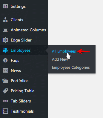 Employees shortcode - all employees
