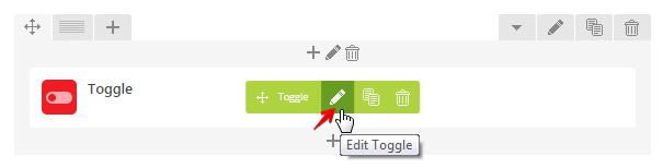 Toggle Shortcode - configure layout