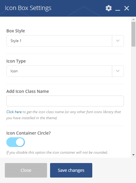 icon box shortcode