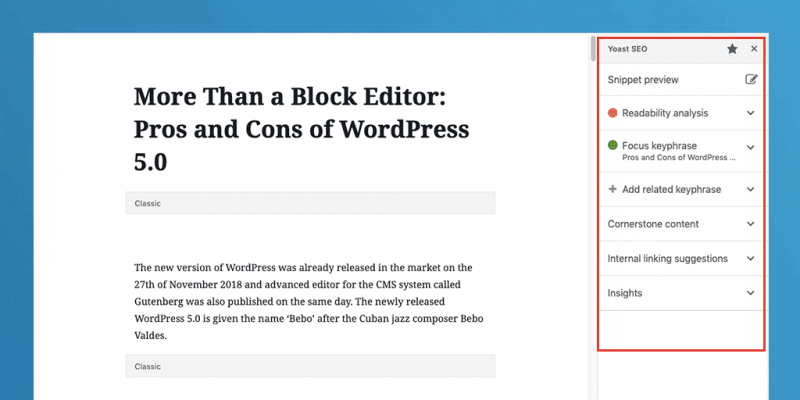 Pros and Cons of WordPress 5.0 Con 1