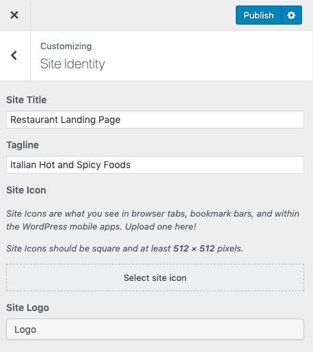 Restaurant Landing Page with Jupiter X Essentials