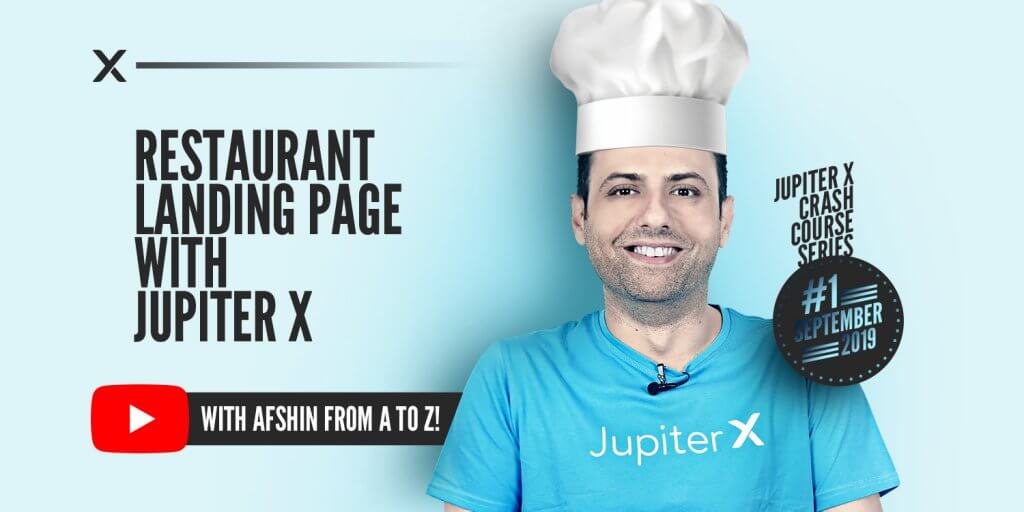 Restaurant Landing Page with Jupiter X Featured Image