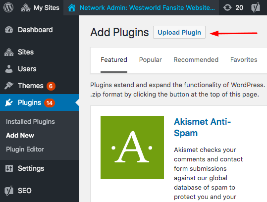WordPress Backup Upload Plugin