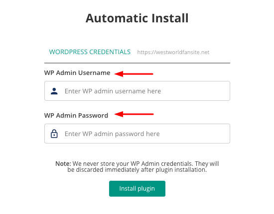 WordPress Backup Automatic Install
