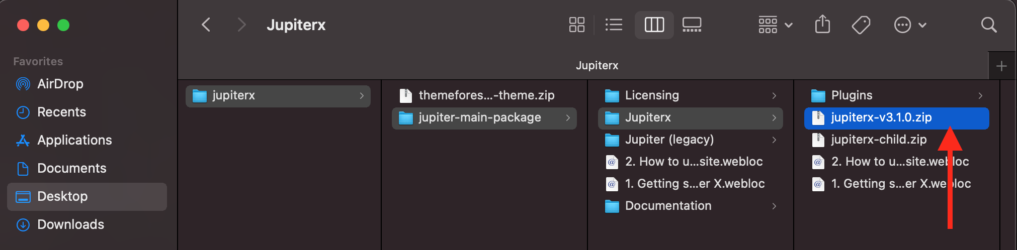 Where to find Jupiter X theme Package