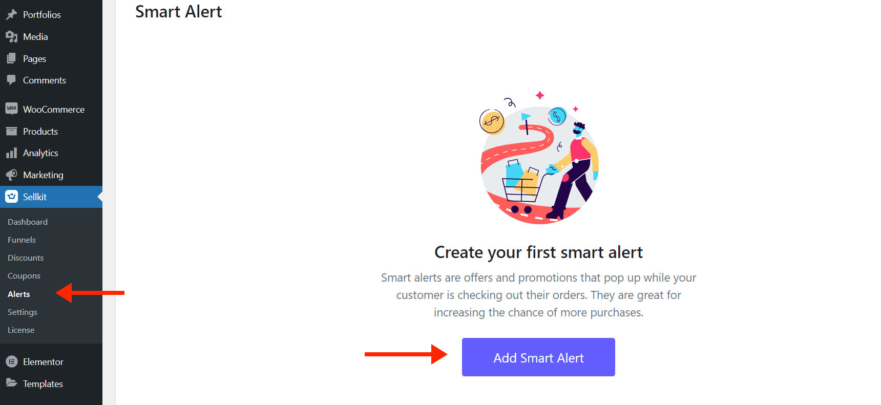 WooCommerce checkout optimization - add new smart alert